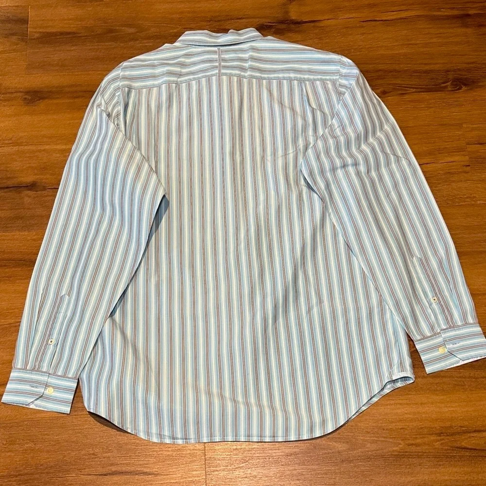 Banana Republic Men's Classic Striped Dress Shirt. Size L